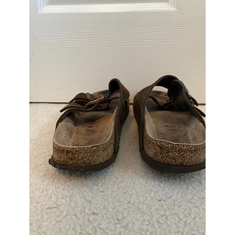 Birkenstock brown suede sandals size 42